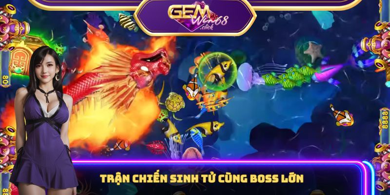 Bắn Cá Long Vương Gemwin - Thưởng Khủng Như Trúng Vietlott 2 Trận chiến sinh tử của boss lớn Long Vương